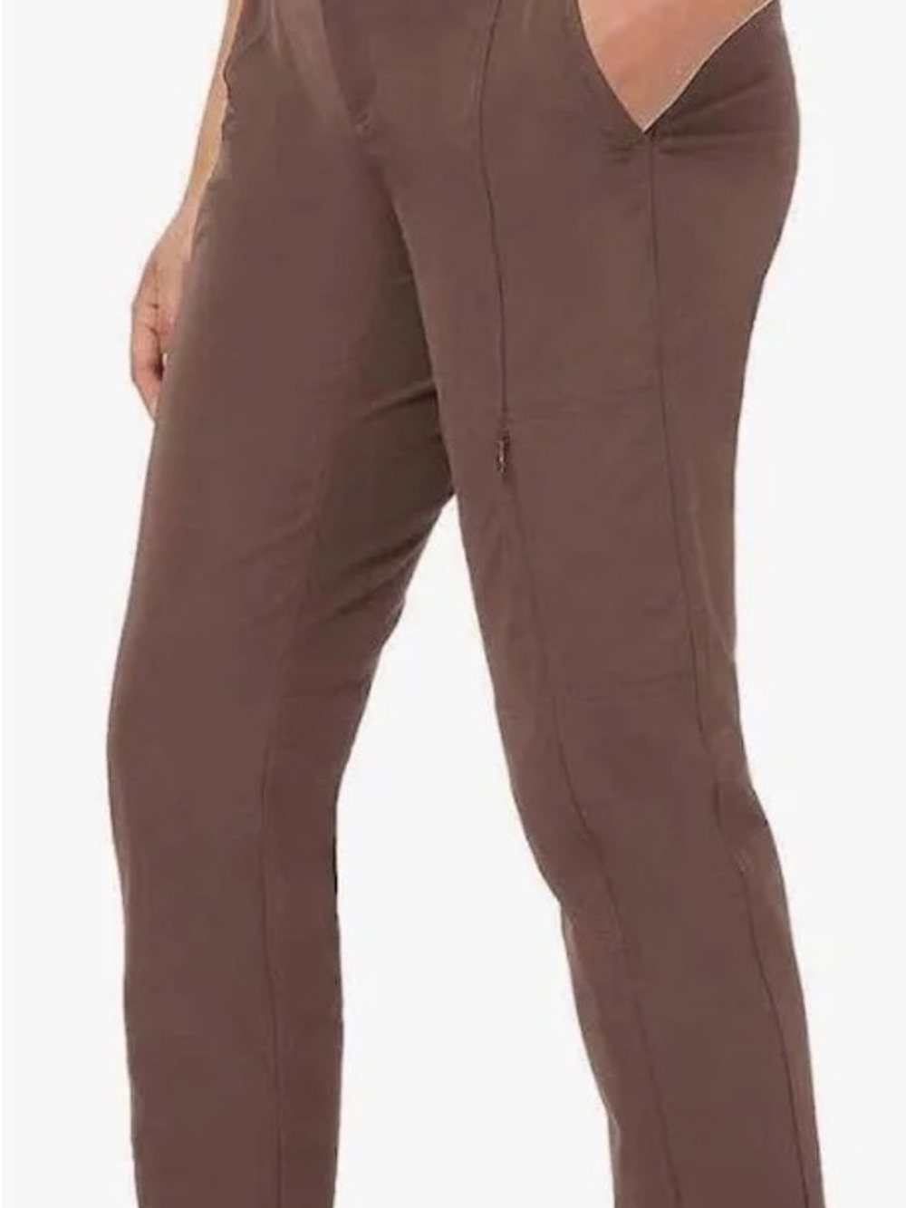 Kirkland Signature Ladies' Travel Pants Cropped, Size 6, Brown - NWOT - Picture 2 of 5